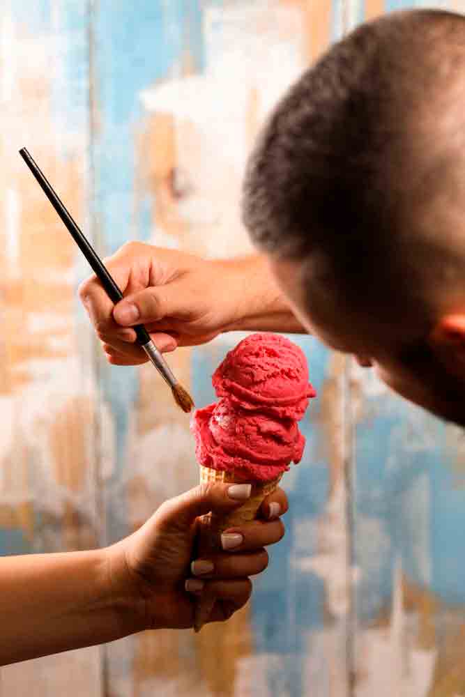 Food styling de sorvete - Juliano Albano e Érica Araium