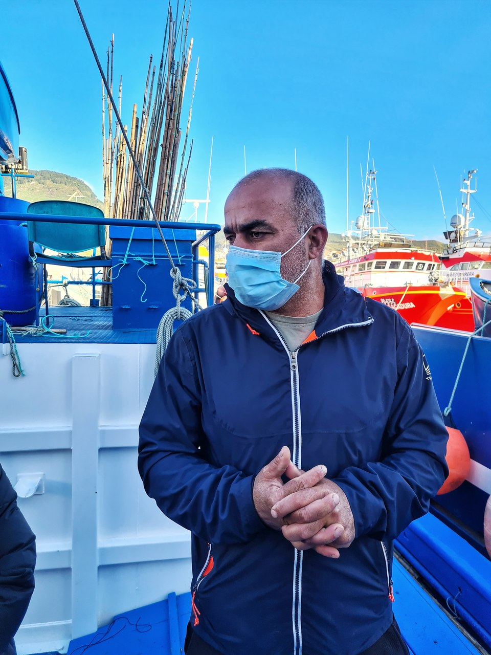 Sidonio Sousa, pescador, na Lota do Caniçal, em Portugal